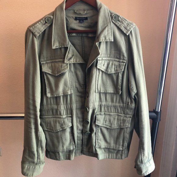 olive green tommy hilfiger jacket